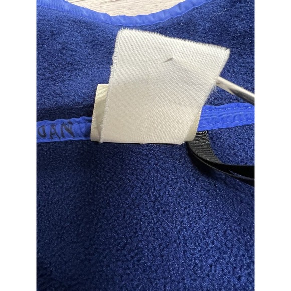 Vintage LL Bean Blue Snap T Pullover Fleece Jacket XL Pockets Embroidered Logo‎ - Picture 6 of 8